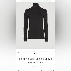 Majestic Filatures Soft Touch Anthracite Chine Turtleneck FR 1